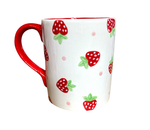 Cape Cod Strawberry Dot Mug