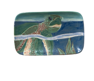 Cape Cod Swimming Turtle Plate
